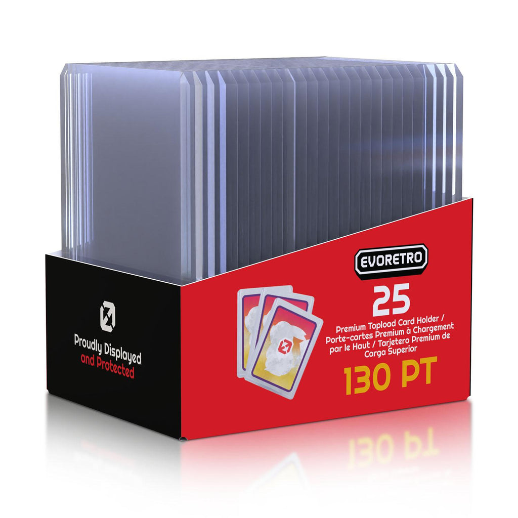 EVORETRO Topload Card Holder 3x4 130pt Pack of 10