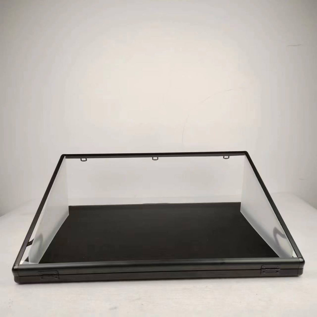 EVORETRO Lockable Showcase Display Case 36x24x1.65" Black – Secure & Stylish Storage for Collectibles