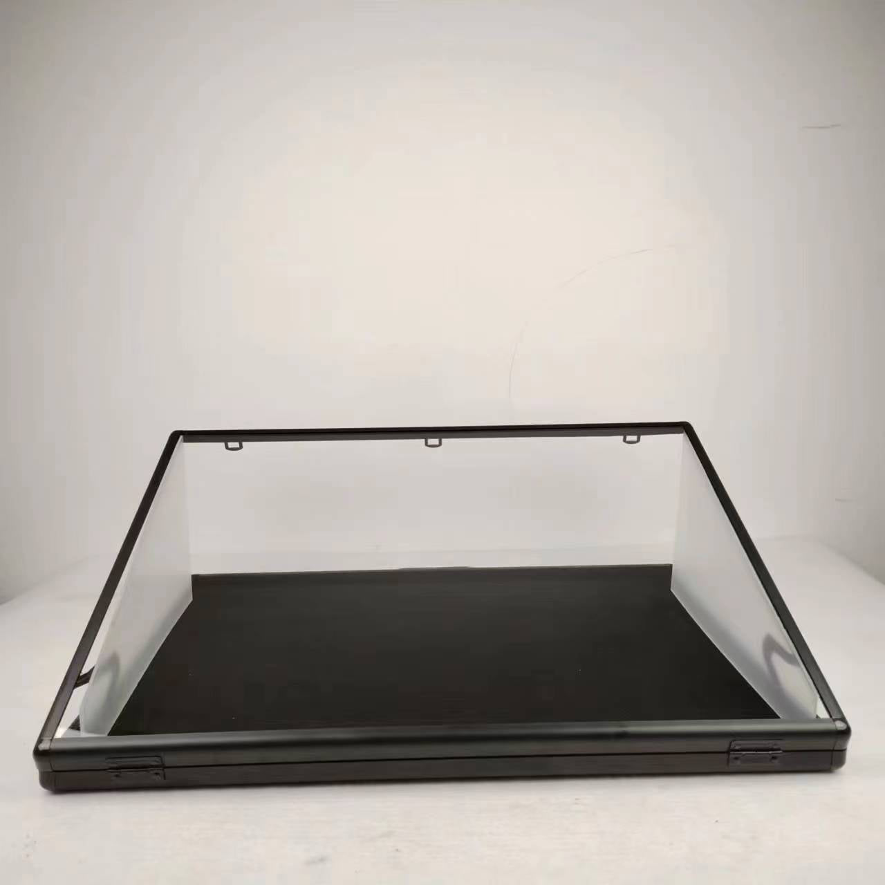 EVORETRO Lockable Showcase Display Case 36x24x1.65" Black – Secure & Stylish Storage for Collectibles