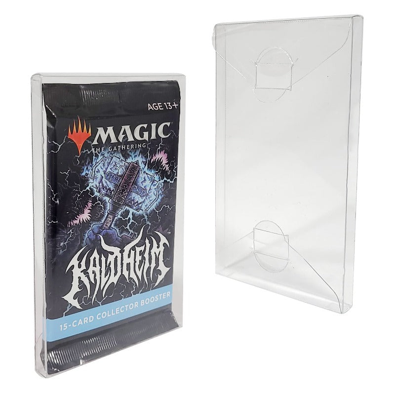 Pokemon Single Pack Booster, Magic, Yu-Gi-Oh Envelope - EVORETRO PET Protector 0.35MM - Pack of 10