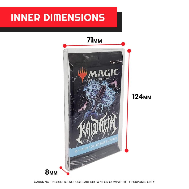 Pokemon Single Pack Booster, Magic, Yu-Gi-Oh Envelope - EVORETRO PET Protector 0.35MM - Pack of 10