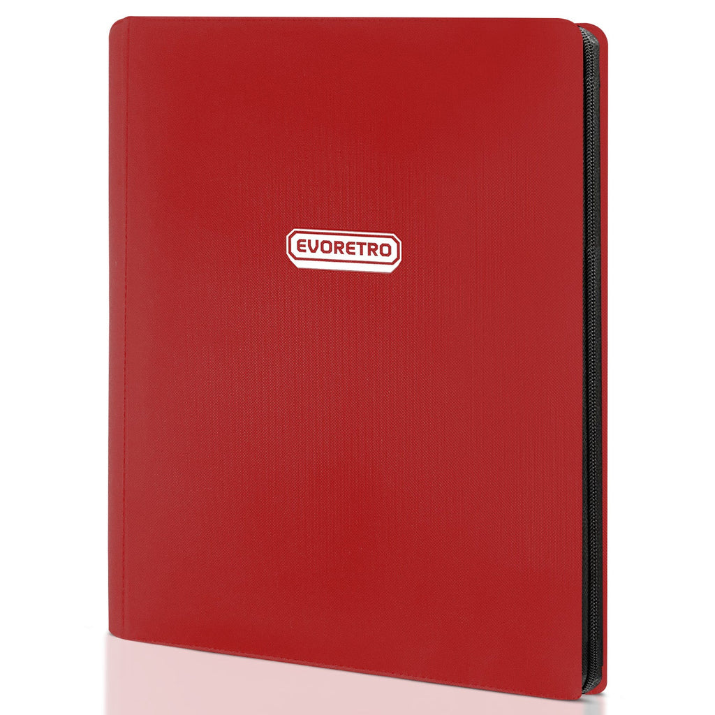 EVORETRO 9-Pocket Zip-Up Trading Card Zipper Binder for 360 cards