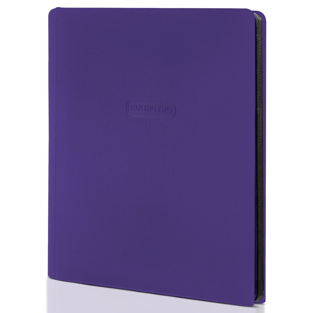 EVORETRO 9-Pocket Zip-Up Trading Card Zipper Binder for 360 cards