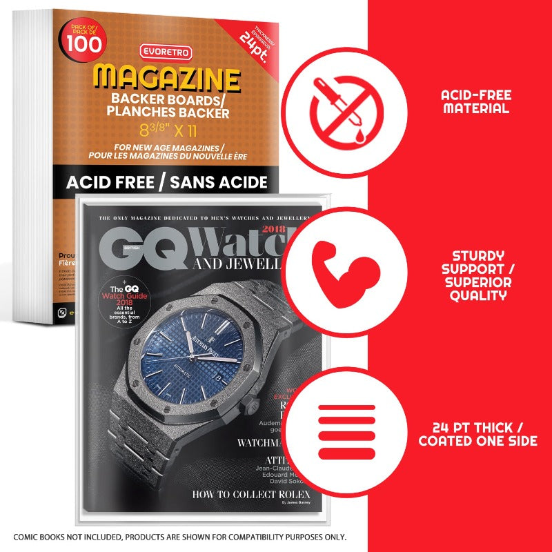 New Age Magazines Comic Backer Boards - Backboard 24PT