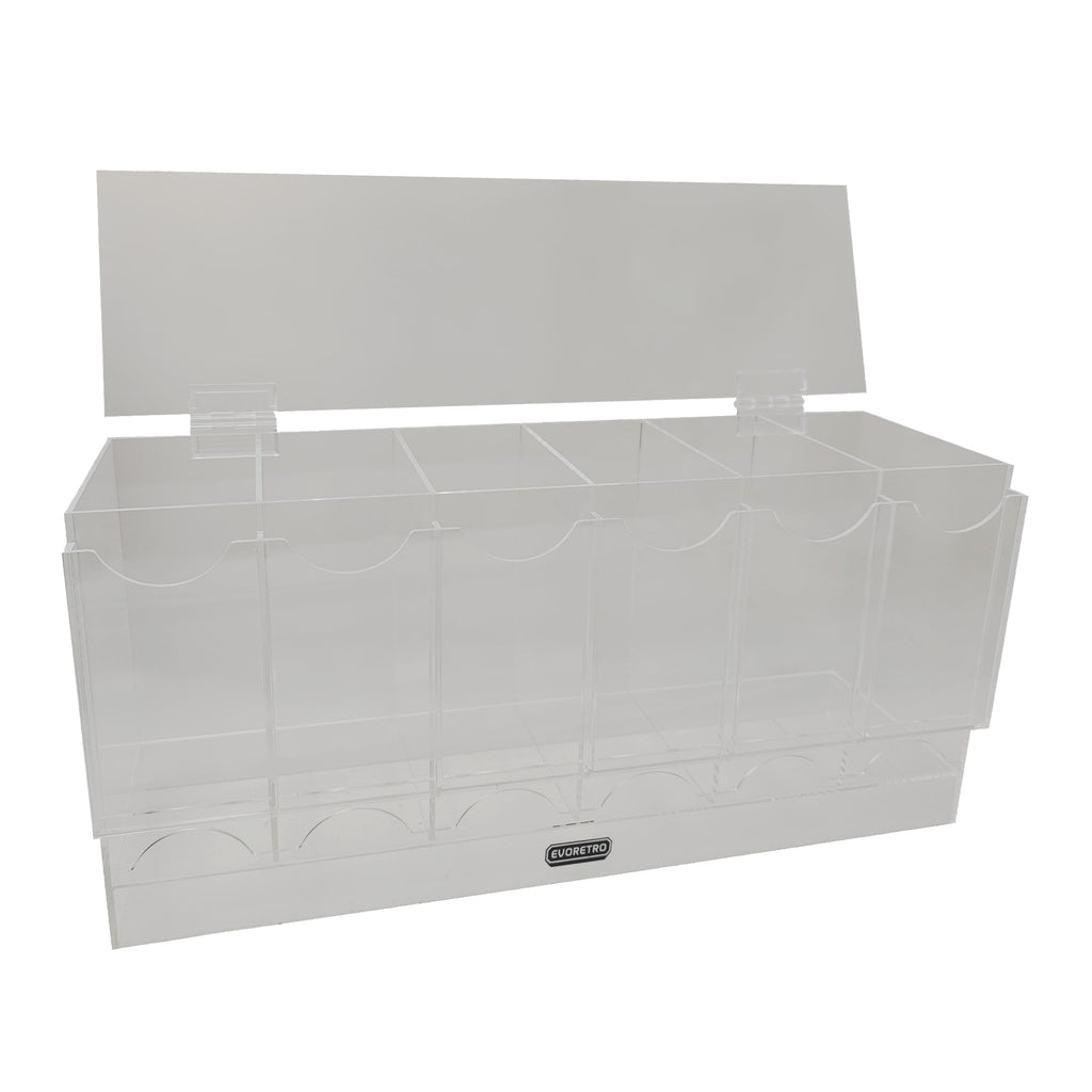 EVORETRO Acrylic Display Stand for Booster  DispenserPacks – Retail Counter Unit with Top Shelf