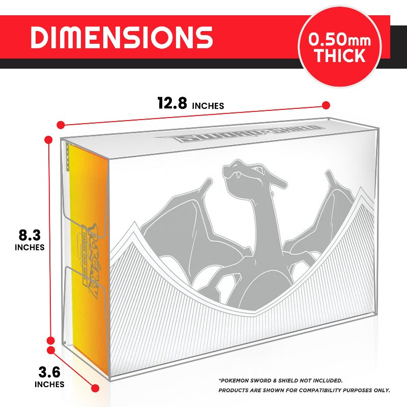 Pokémon TCG Sword and Shield Charizard Ultra Premium Collection EVORETRO PET Box Display Case