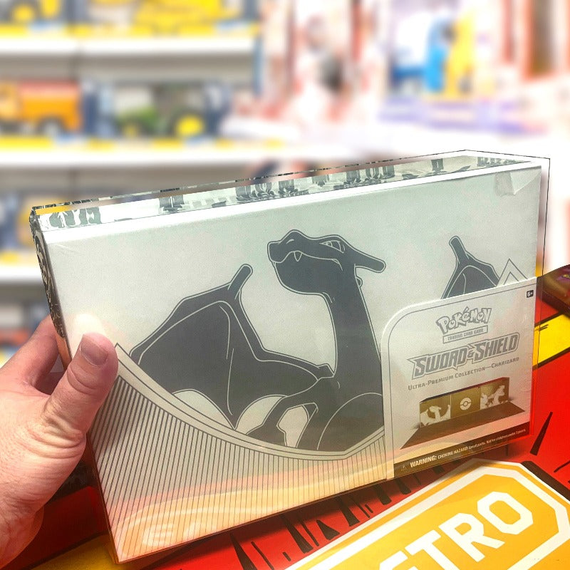 Pokémon TCG Sword and Shield Charizard Ultra Premium Collection EVORETRO PET Box Display Case