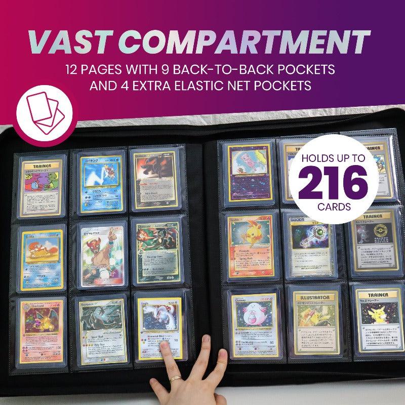 EVORETRO Top Loader Binder 3x3 216 Card holder