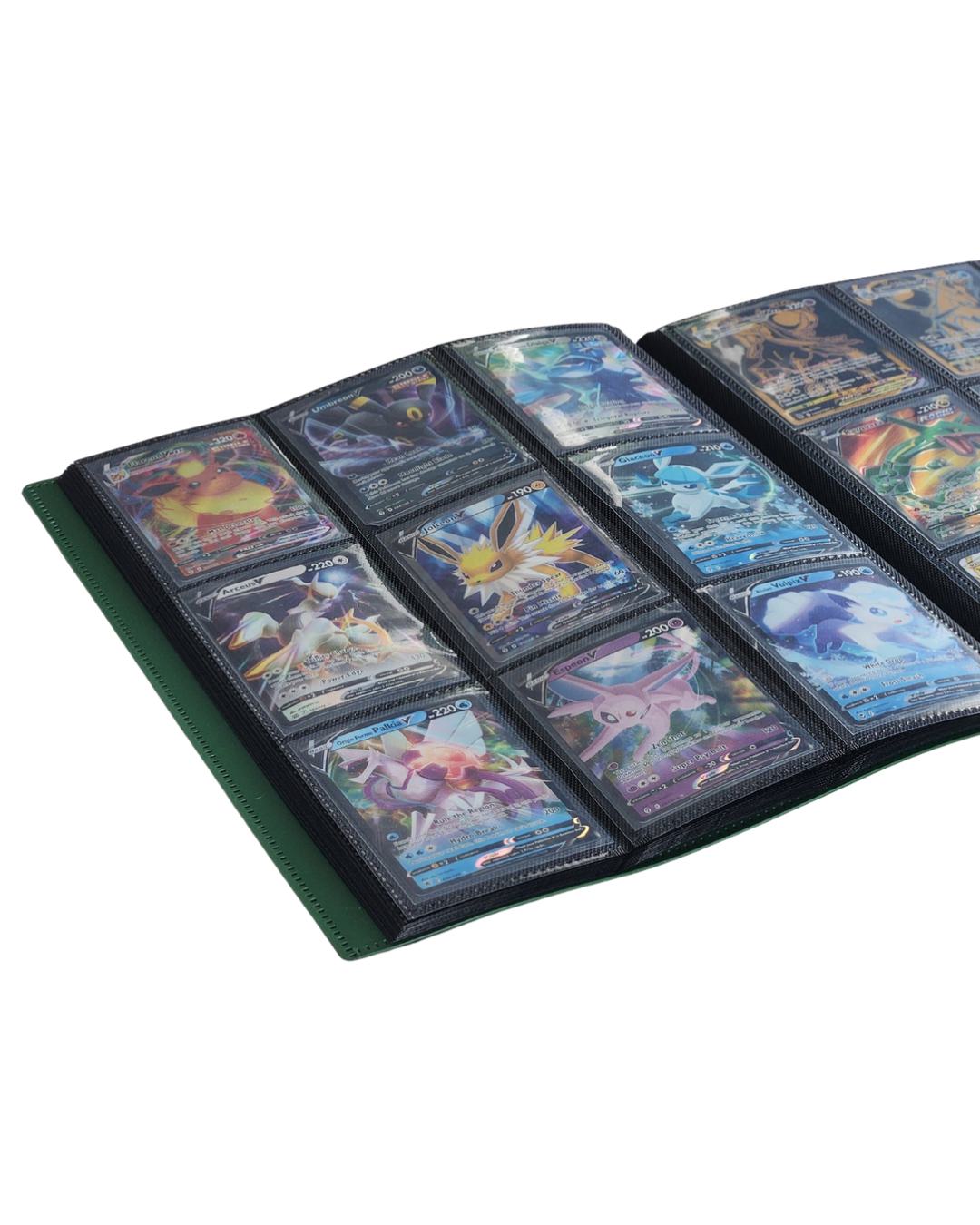 EVORETRO 9 Pocket Card Flex Portfolio | 360 Card Collector Folio Binder