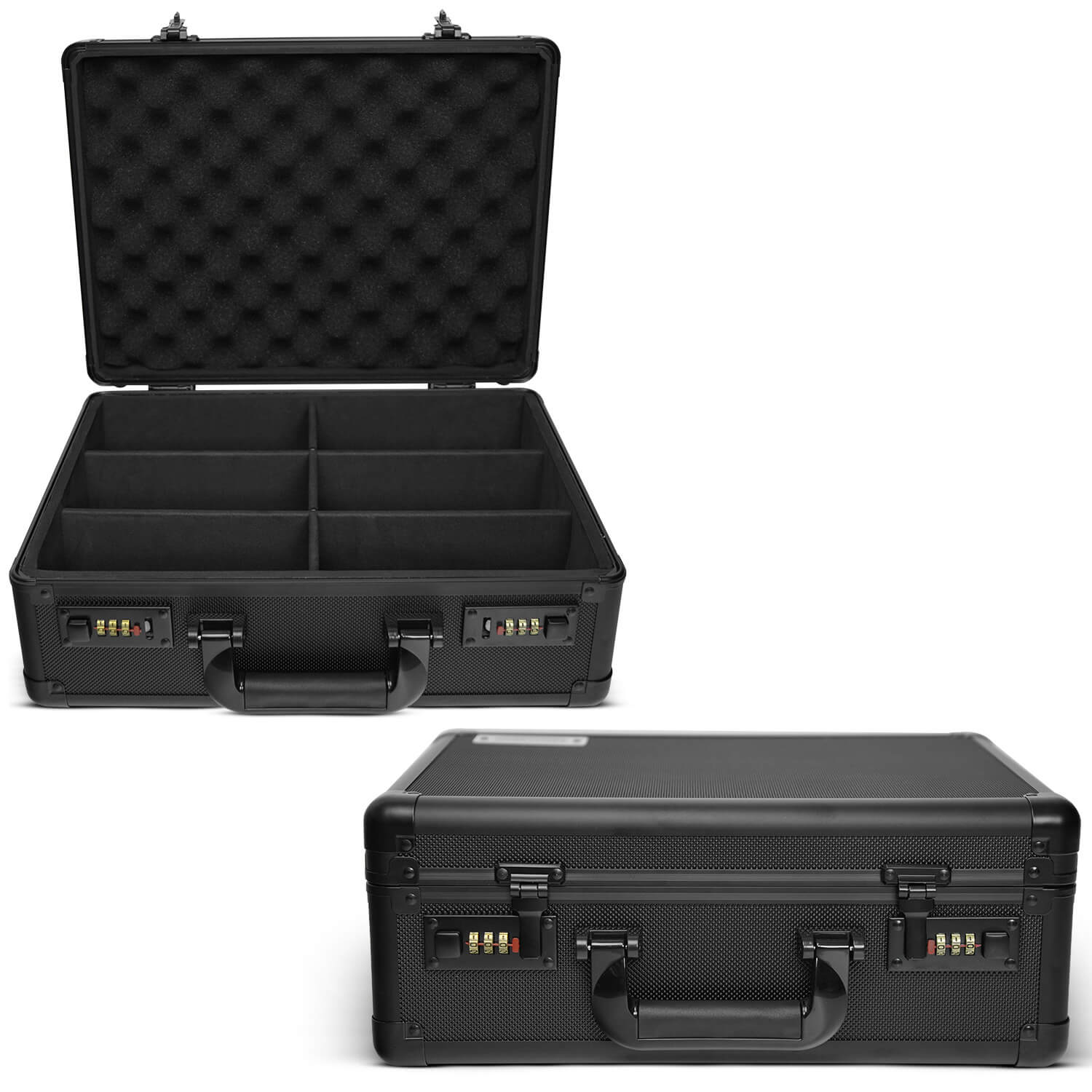 EVORETRO Toploader Card Storage Box for 140 Magnetic Case & 600 Toploader Combination Lock