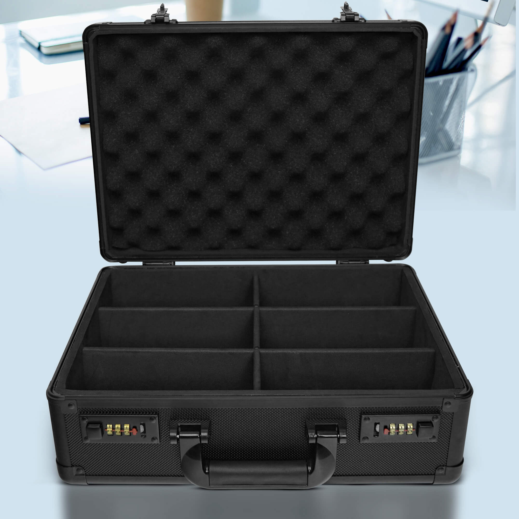 EVORETRO Toploader Card Storage Box for 140 Magnetic Case & 600 Toploader Combination Lock