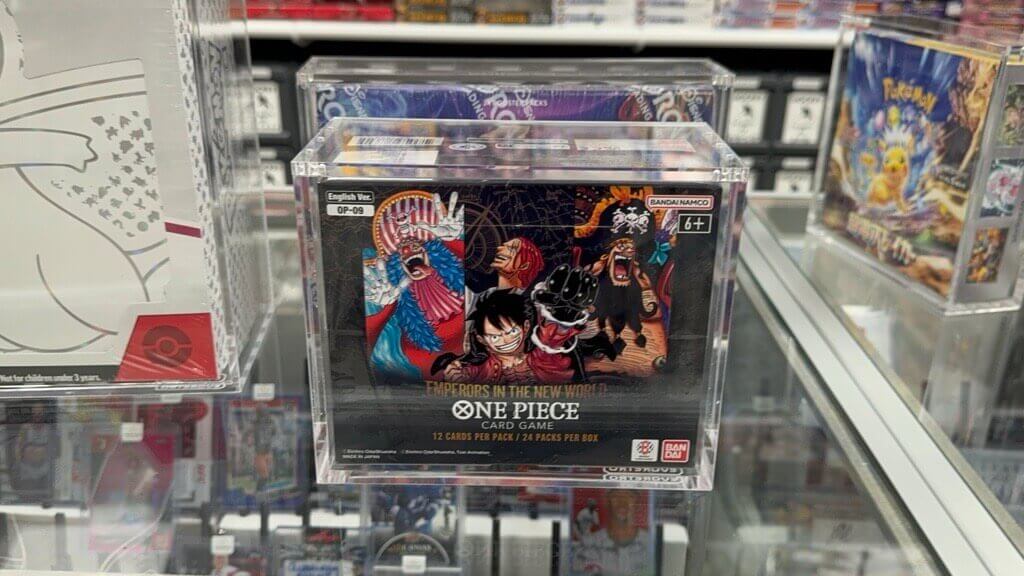 EVORETRO Acrylic Case Display for Bandai One Piece OPP 4-6 TCG Booster Box English Pack of 1