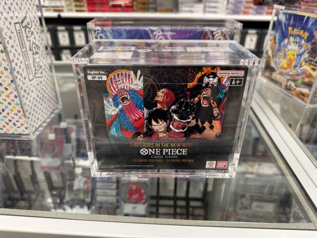 EVORETRO Acrylic Case Display for Bandai One Piece OPP 4-6 TCG Booster Box English Pack of 1