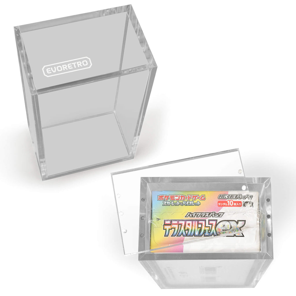 Japanese Small Booster Box EVORETRO Acrylic Case Magnetic Display