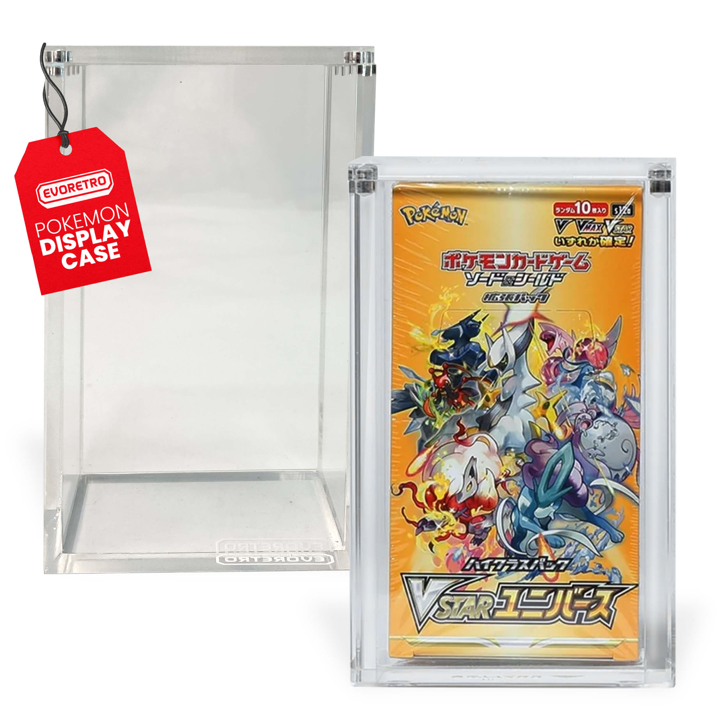 Japanese Small Booster Box EVORETRO Acrylic Case Magnetic Display