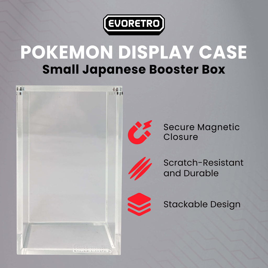 Japanese Small Booster Box EVORETRO Acrylic Case Magnetic Display