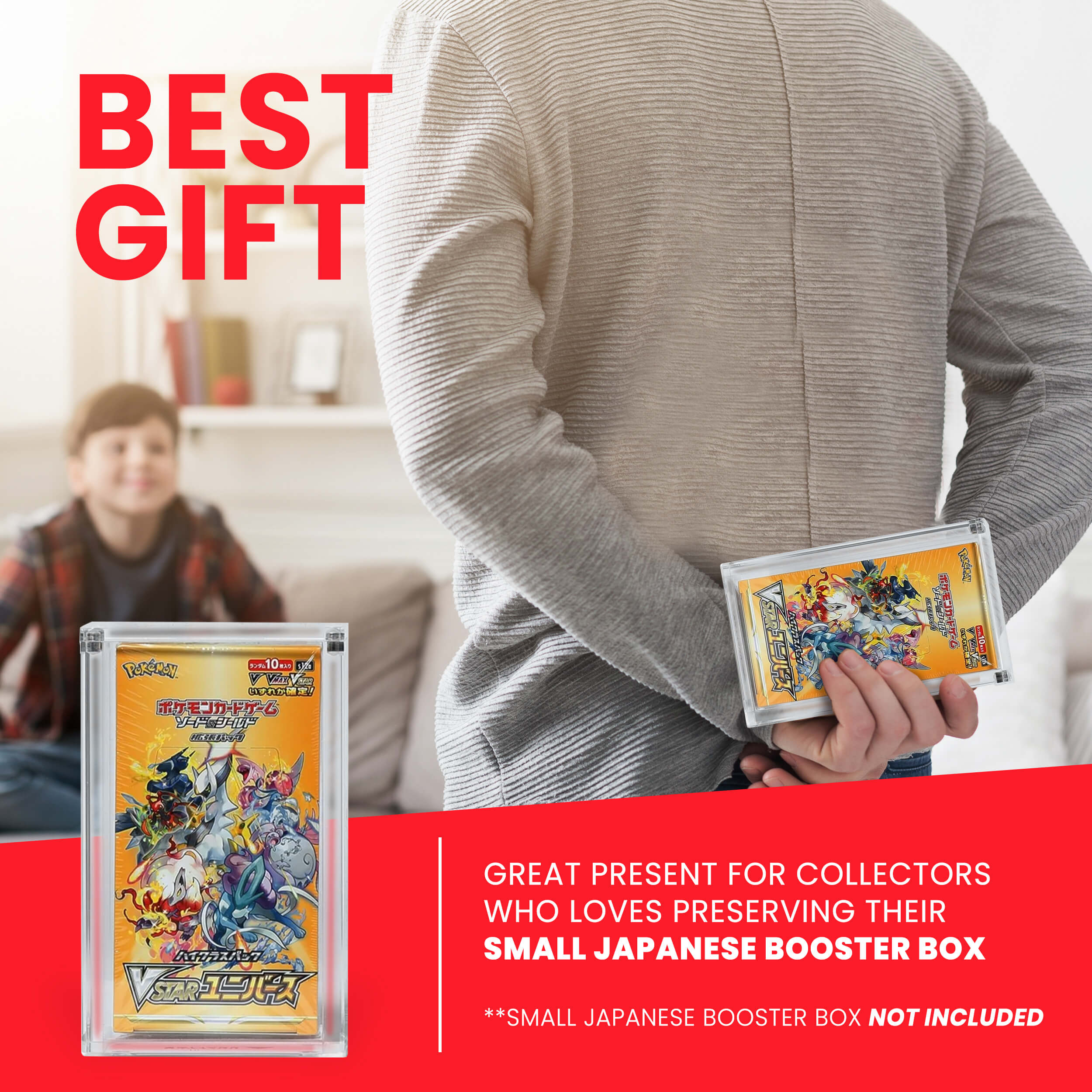 Japanese Small Booster Box EVORETRO Acrylic Case Magnetic Display
