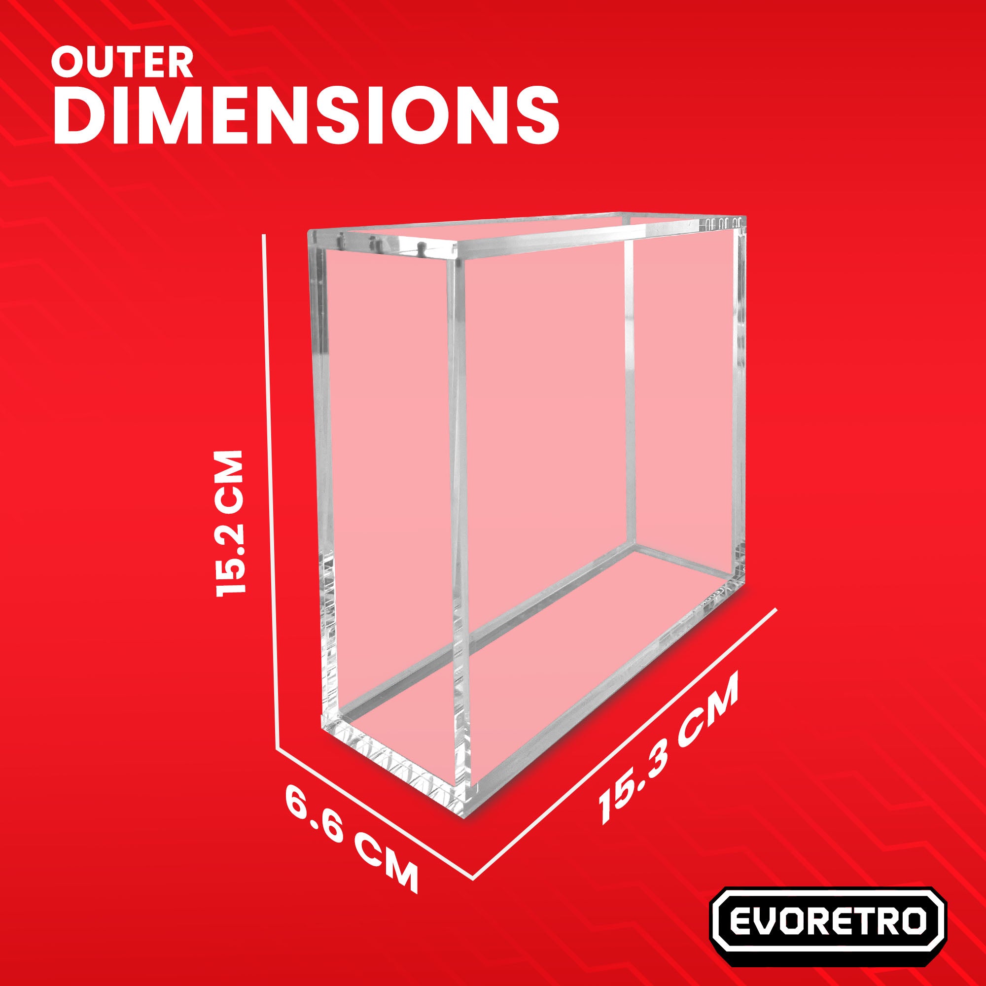 Japanese Large Booster Box EVORETRO Acrylic Case Magnetic Display