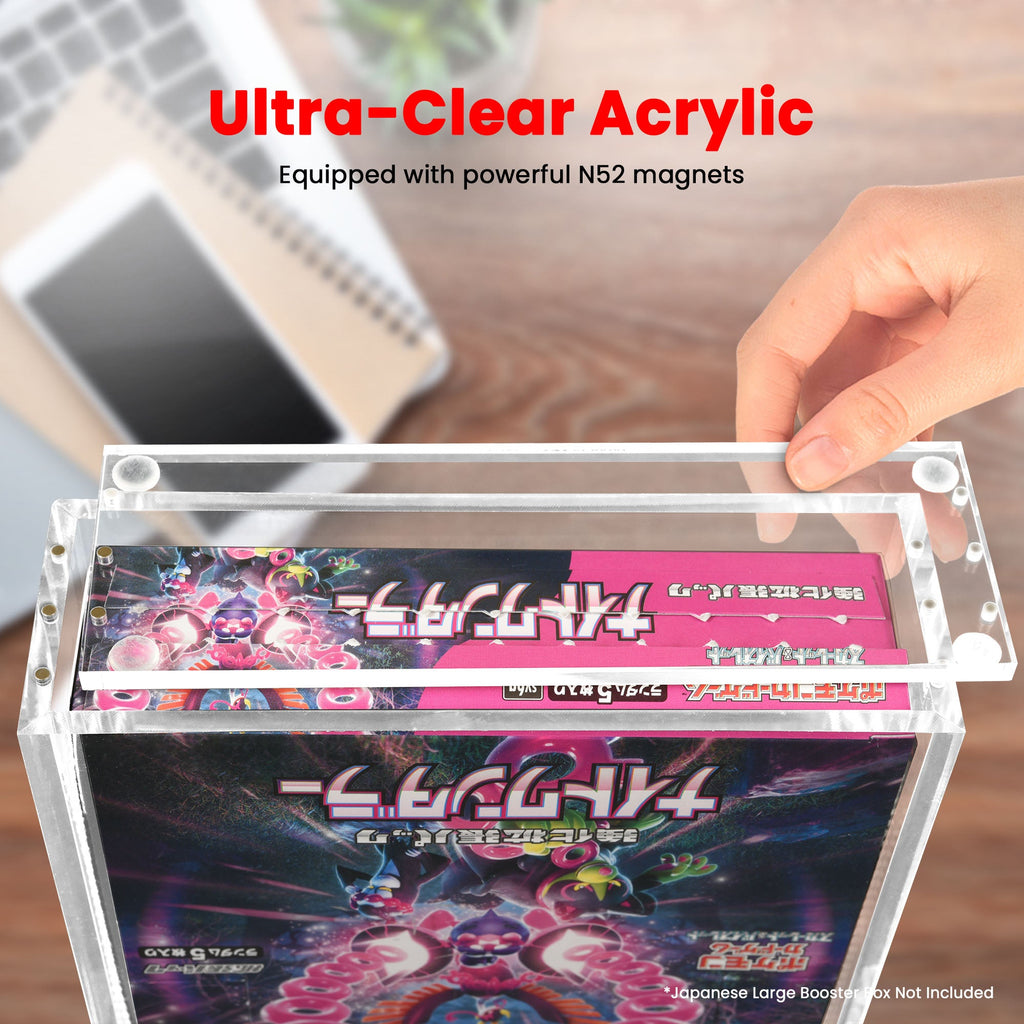 Japanese Large Booster Box EVORETRO Acrylic Case Magnetic Display