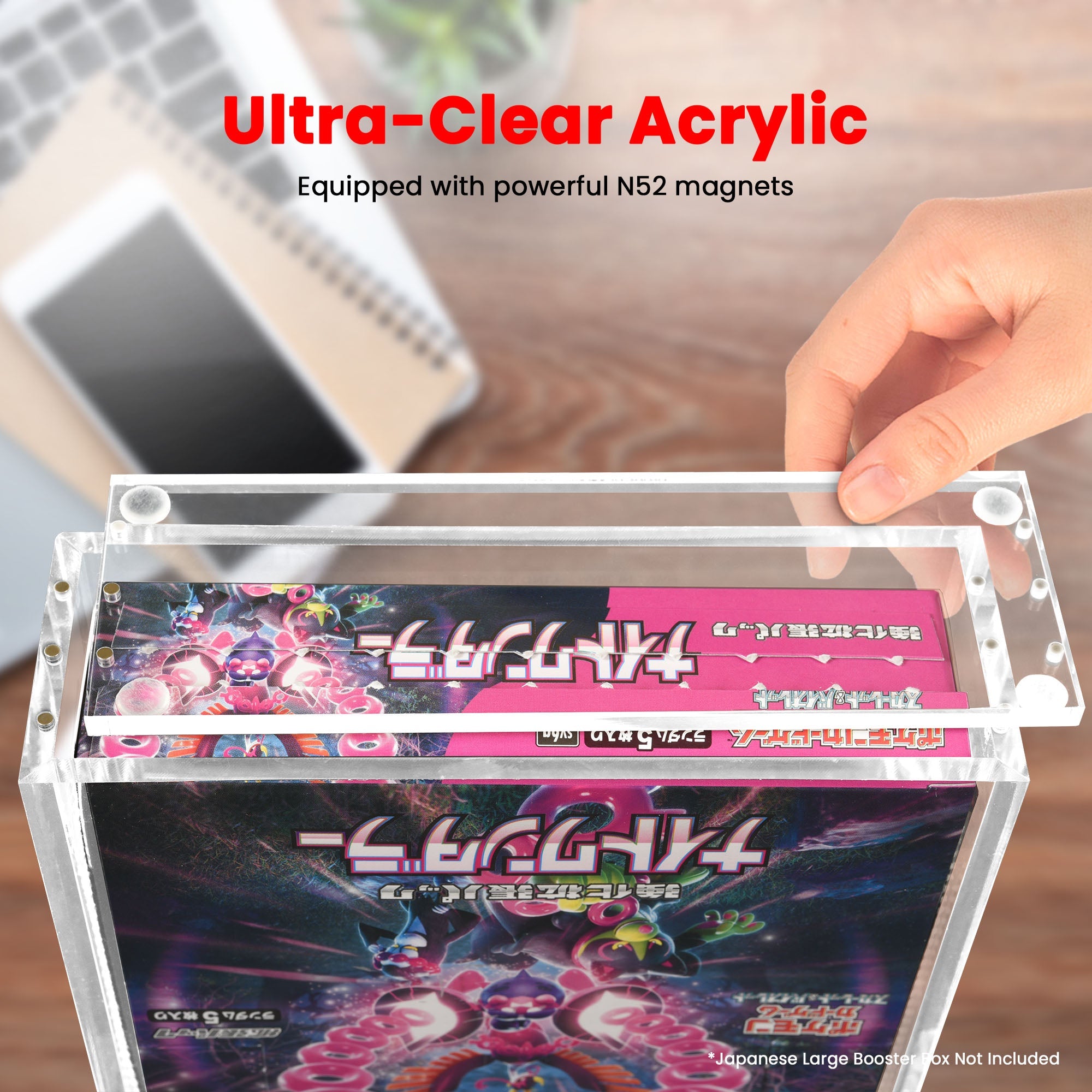Japanese Large Booster Box EVORETRO Acrylic Case Magnetic Display