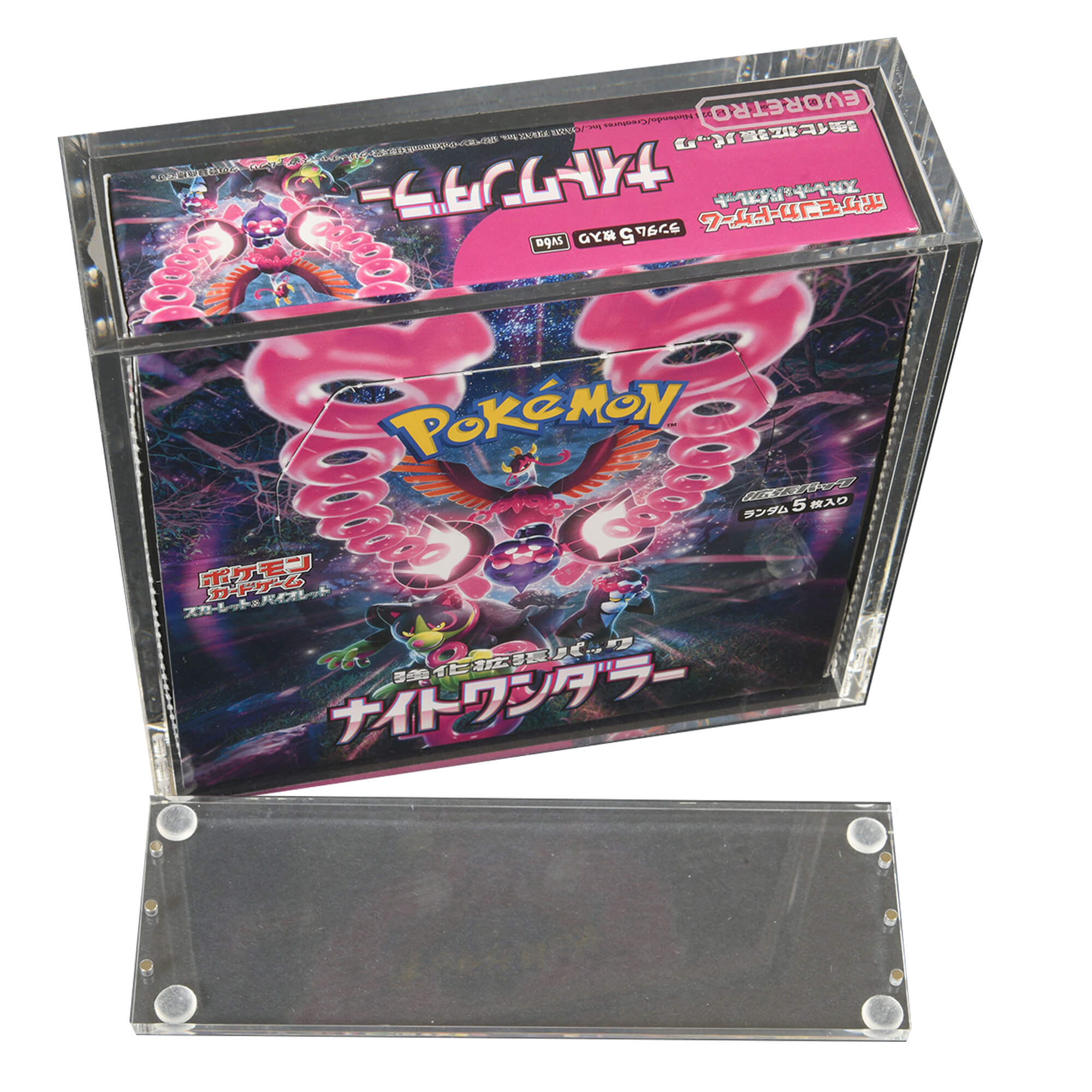 Japanese Large Booster Box EVORETRO Acrylic Case Magnetic Display