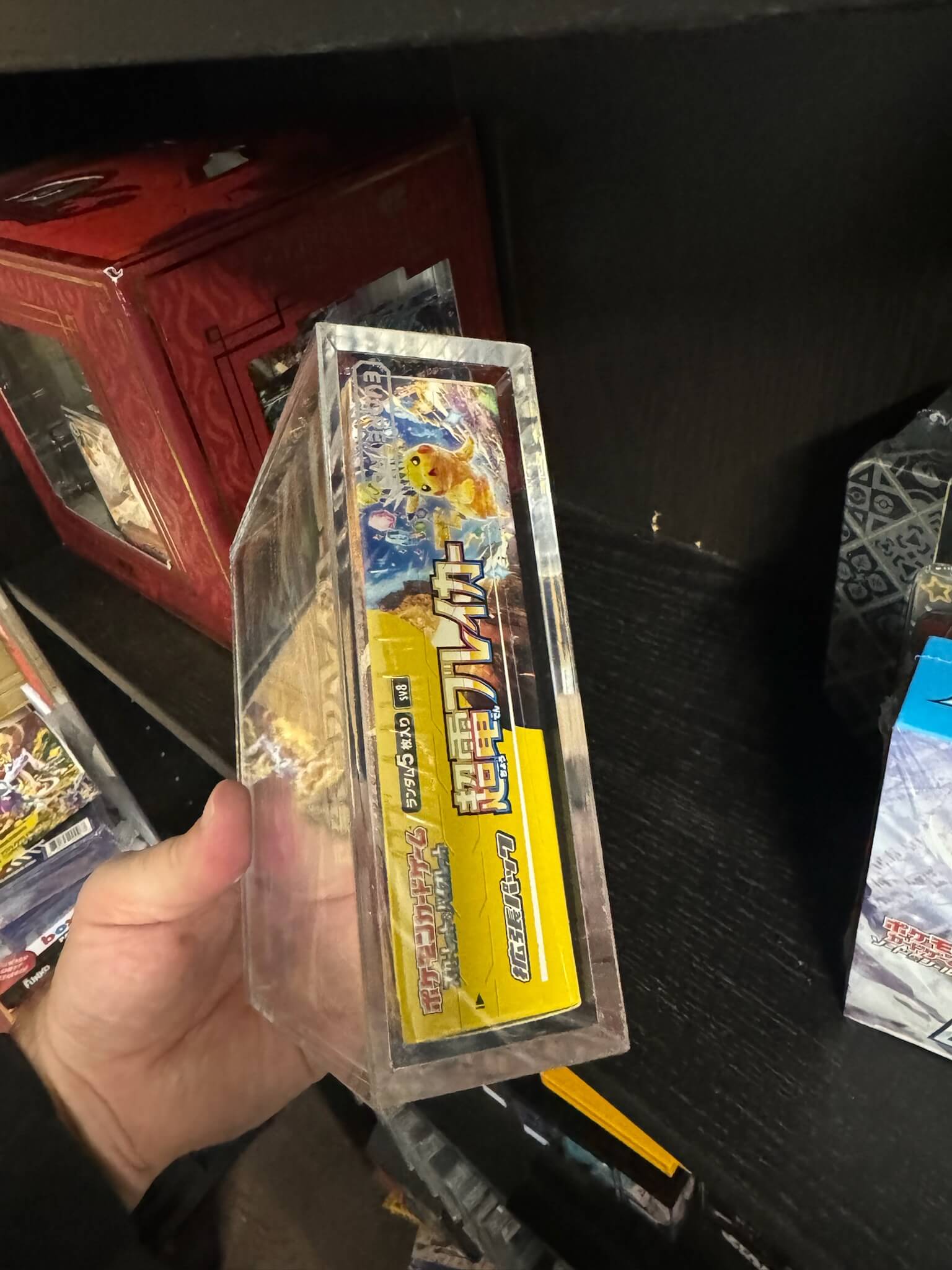 Japanese Large Booster Box EVORETRO Acrylic Case Magnetic Display
