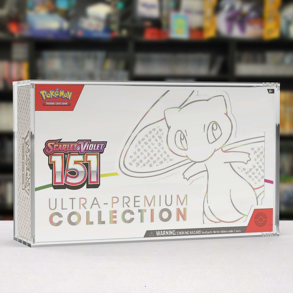 EVORETRO Acrylic Case Display for Pokemon 151 Scarlet Mega Charizard EX & Violet Ultra-Premium Collection Box