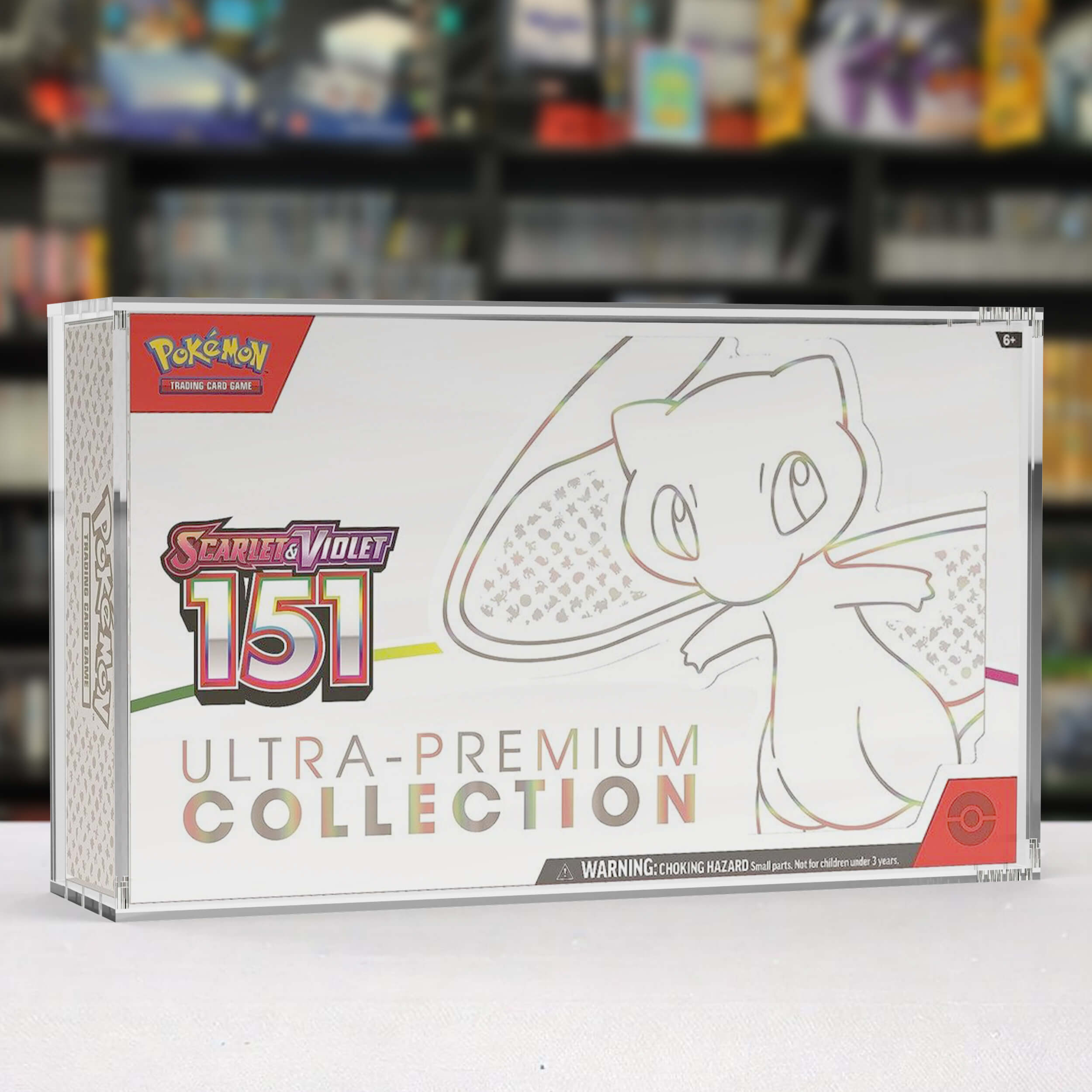 EVORETRO Acrylic Case Display for Pokemon 151 Scarlet Mega Charizard EX & Violet Ultra-Premium Collection Box