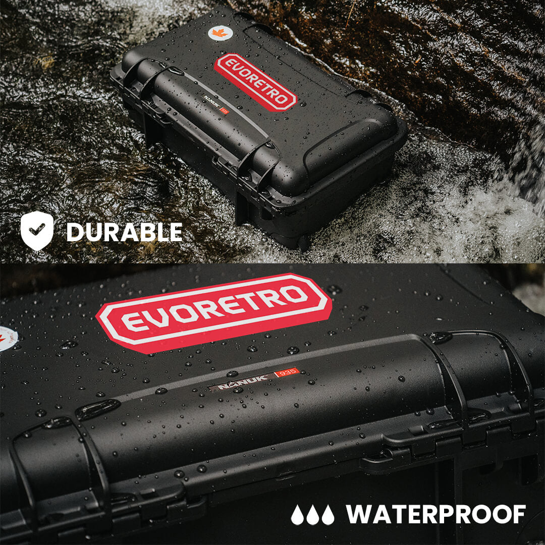EVORETRO Waterproof Wheeled Card Case - Holds 160 Graded Slabs