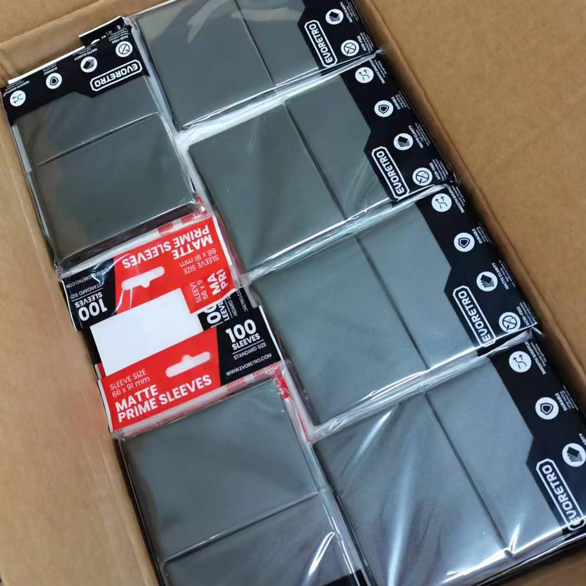 EVORETRO Matte Card Sleeves Standard Size Glare-Free
