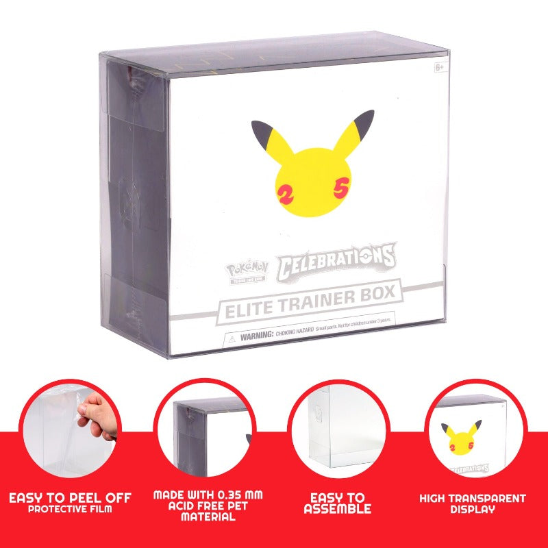 5x EVORETRO Case Protector for Pokemon ETB PET