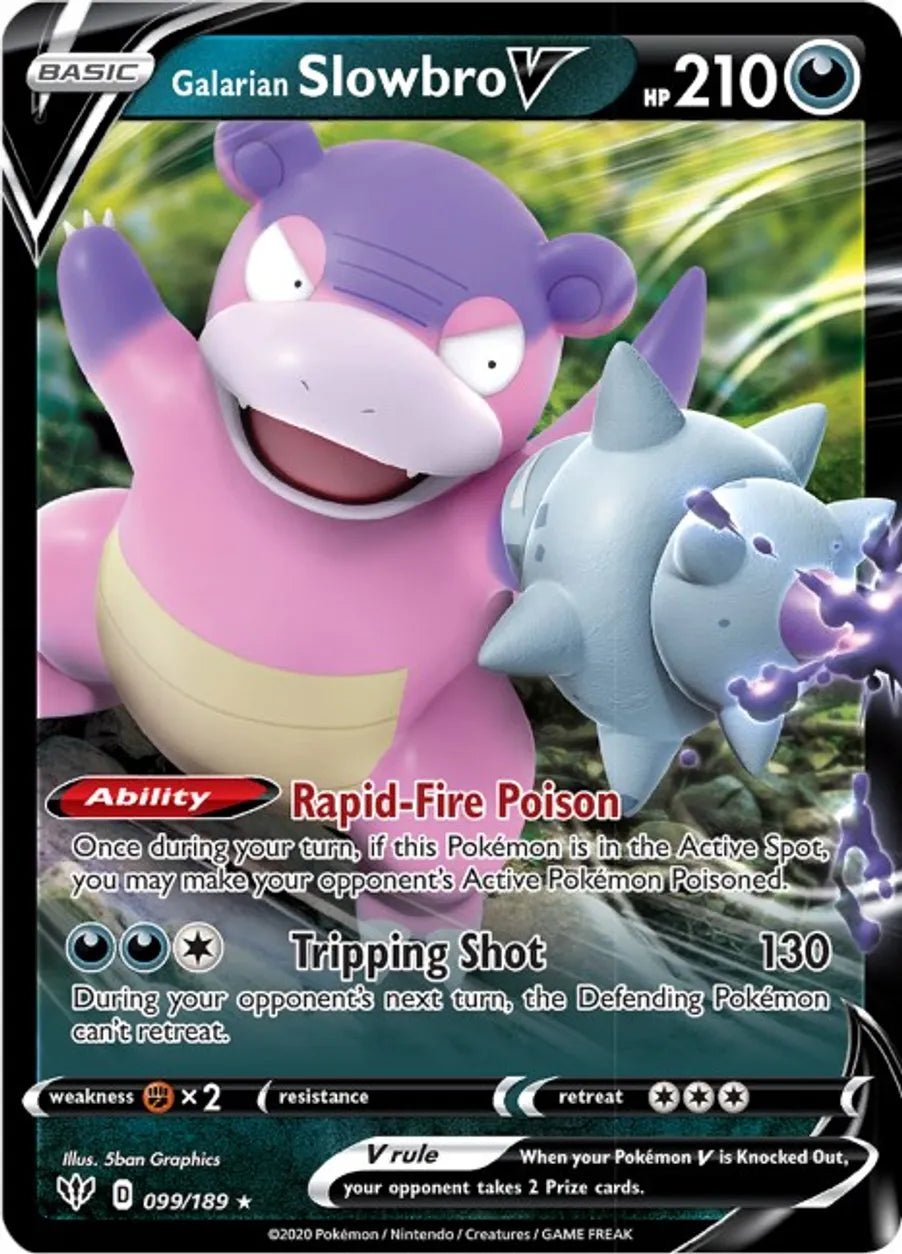 Galarian Slowbro V - SWSH03: Darkness Ablaze (SWSH03)