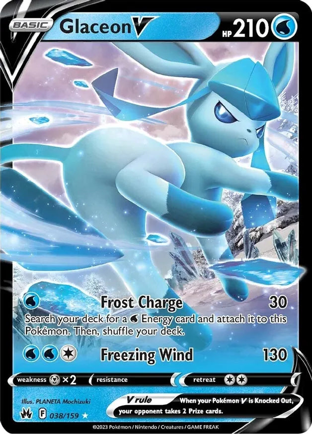 Glaceon V - Crown Zenith (CRZ)