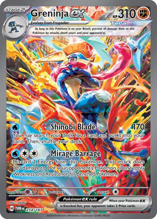 Greninja ex - 214/167 - SV06: Twilight Masquerade (TWM)