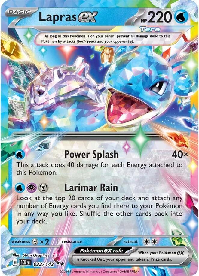 Lapras ex - 032/142 - SV07: Stellar Crown (SV07)