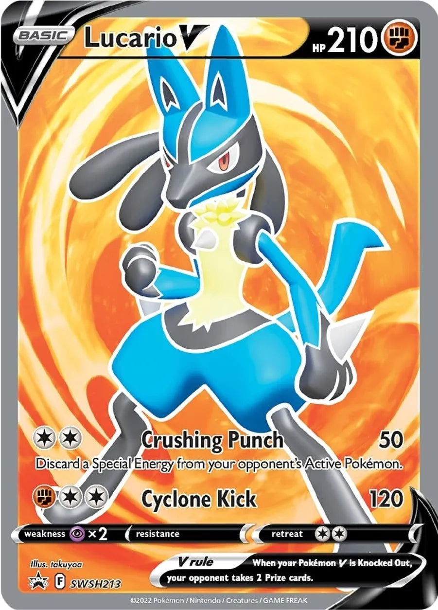 Lucario V - SWSH213 - SWSH: Sword & Shield Promo Cards (SWSD)