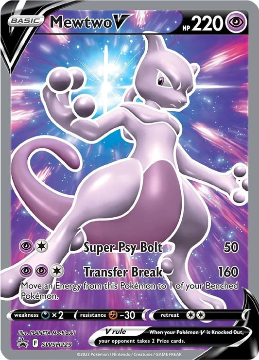 Mewtwo V - SWSH229 - SWSH: Sword & Shield Promo Cards (SWSD)