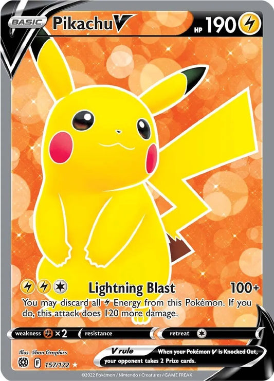 Pikachu V (Full Art) - SWSH09: Brilliant Stars (SWSH09)