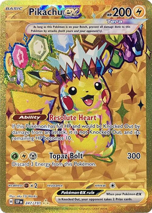 Pikachu ex - 247/191 - SV08: Surging Sparks (SV08)