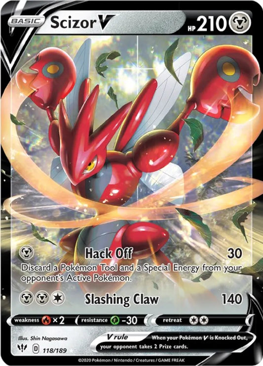 Scizor V - SWSH03: Darkness Ablaze (SWSH03)