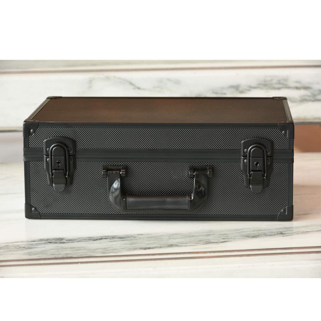 EVORETRO Toploader Card Storage Box for 140 Magnetic Case & 600 Toploader Combination Lock