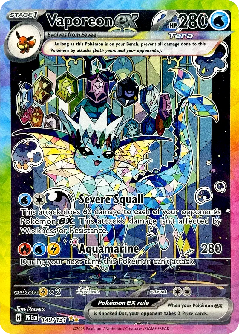 Vaporeon ex - 149/131 - SV: Prismatic Evolutions (PRE)