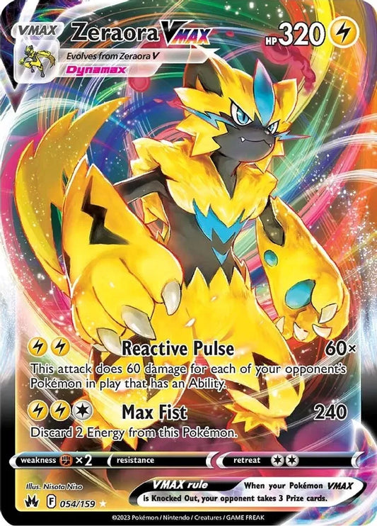 Zeraora VMAX - Crown Zenith (CRZ)