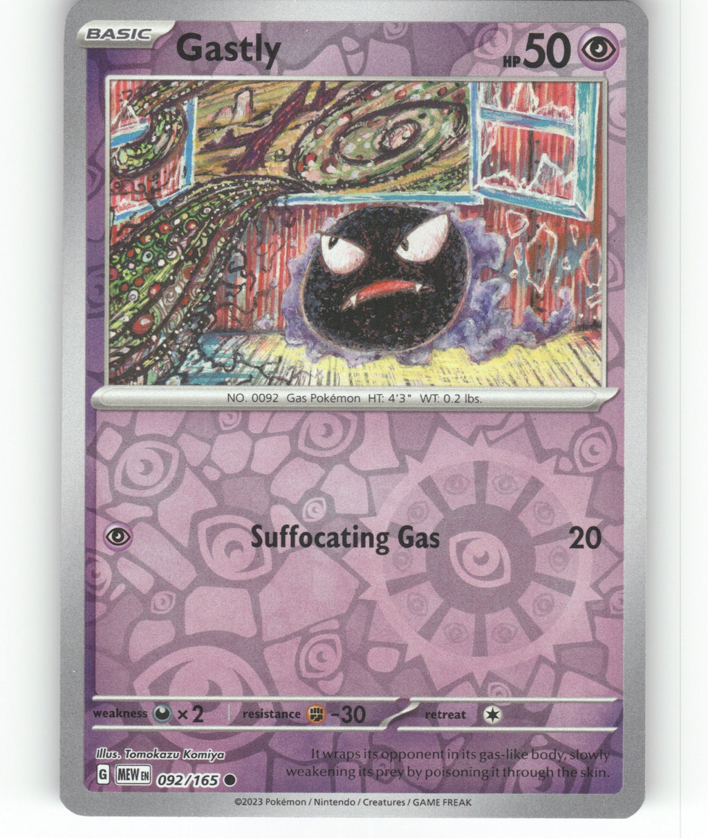 Gastly Reverse Holo Common SV: Scarlet & Violet 151 092/165 NM