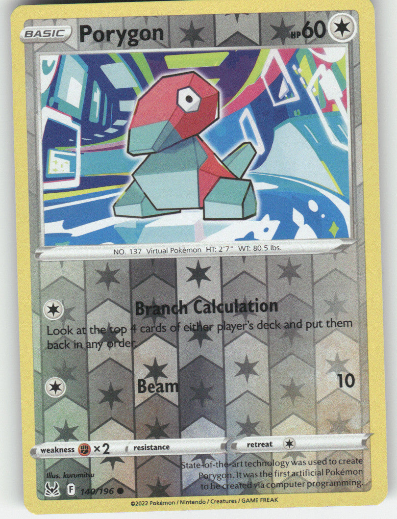 Porygon Reverse Holo Common SWSH11: Lost Origin 140/196 NM