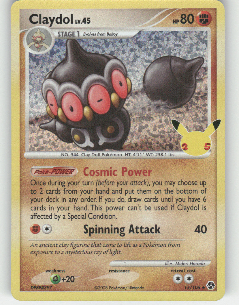 Claydol Holo Classic Collection Celebrations: Classic Collection 15/106 NM