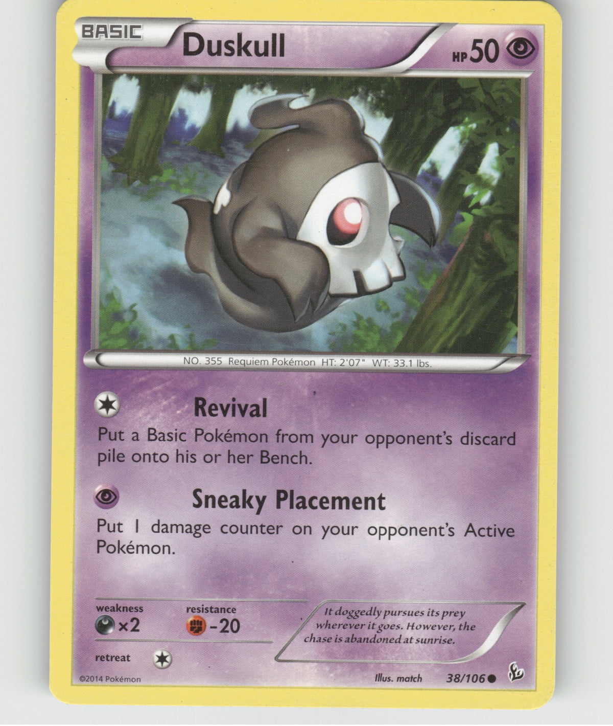 Duskull Common XY - Flashfire 38/106 NM