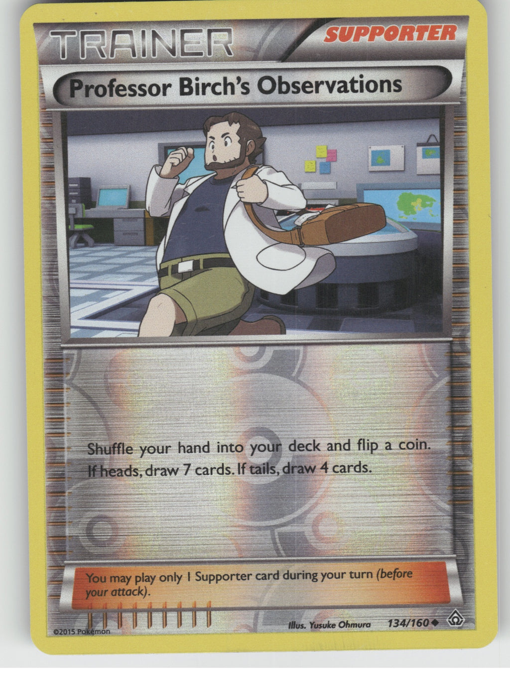 Professor Birch's Observations Reverse Holo Uncommon XY - Primal Clash 134/160 N