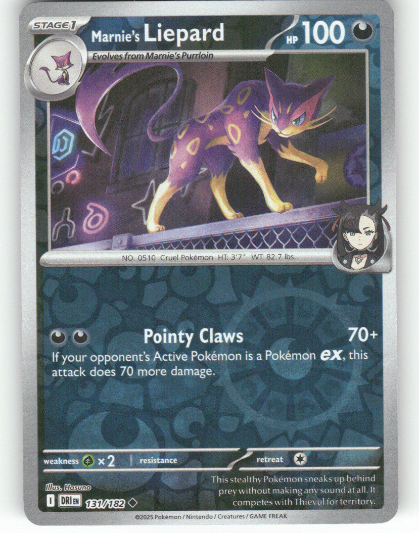 Marnie's Liepard Reverse Holo Uncommon SV10: Destined Rivals 131/182 NM