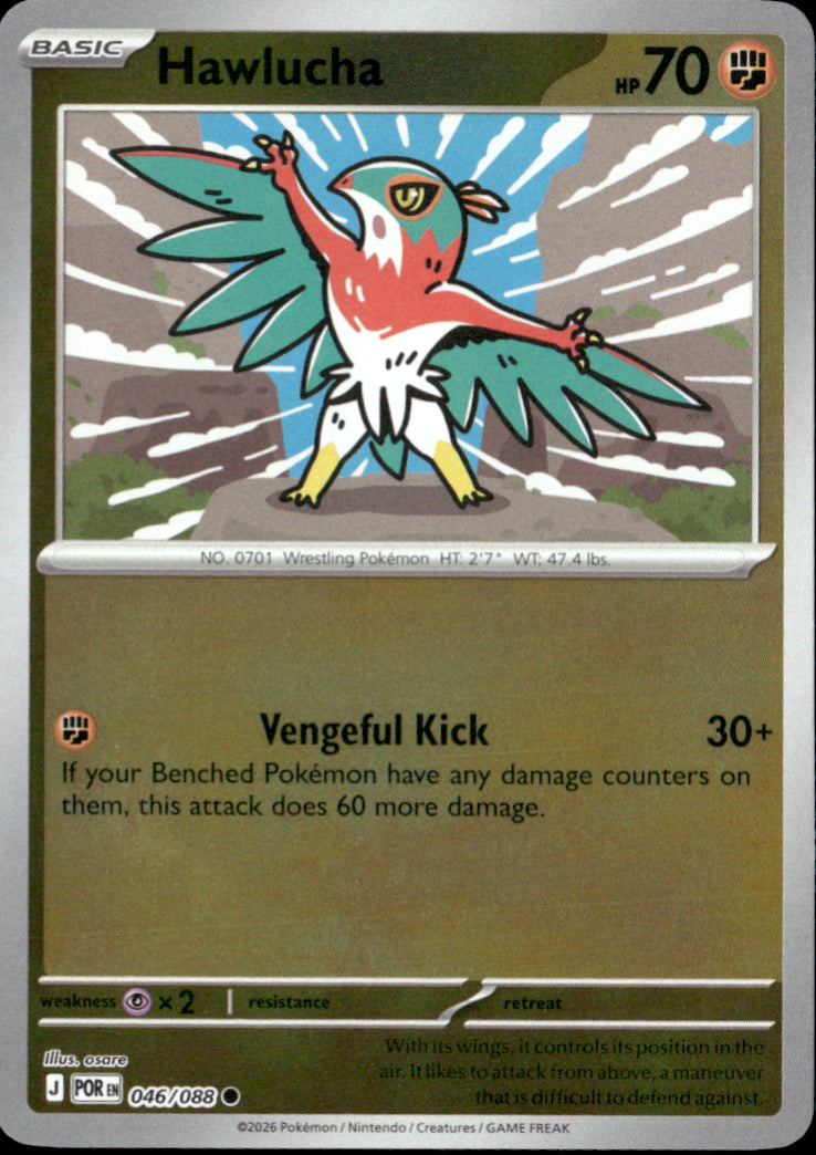 Hawlucha Reverse Holo Common ME03: Perfect Order 046/088 NM